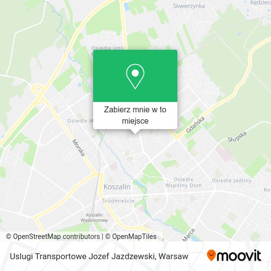 Mapa Uslugi Transportowe Jozef Jazdzewski