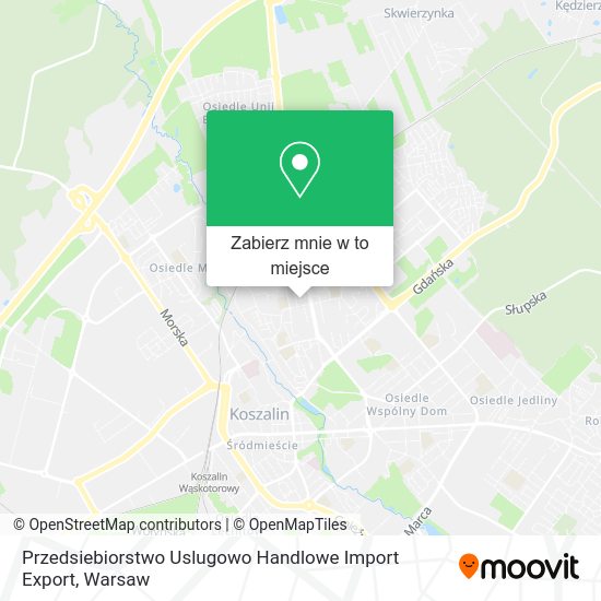 Mapa Przedsiebiorstwo Uslugowo Handlowe Import Export