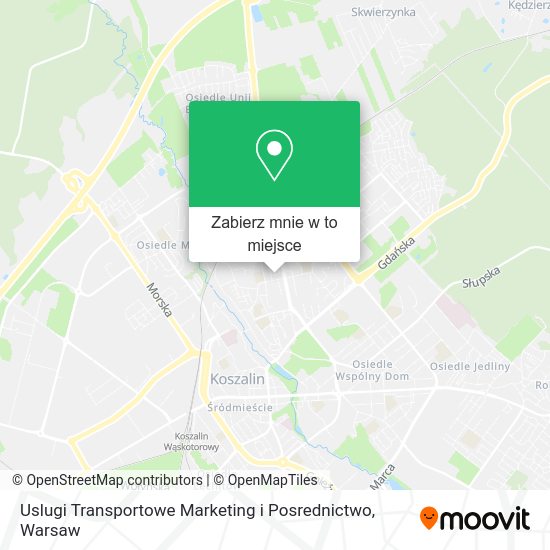 Mapa Uslugi Transportowe Marketing i Posrednictwo