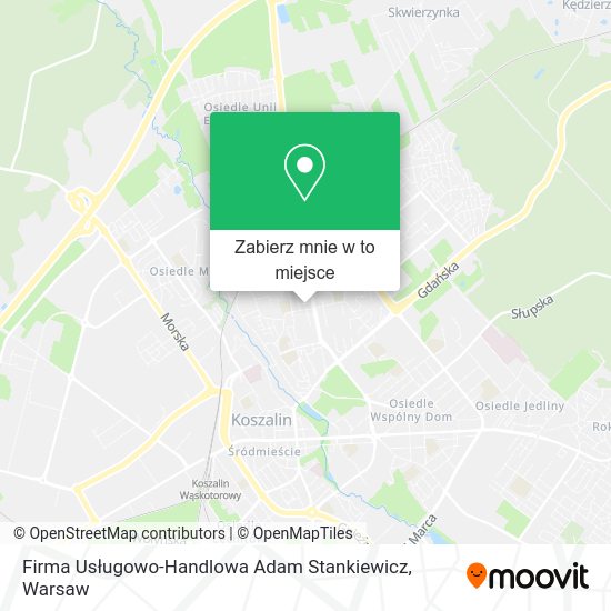 Mapa Firma Usługowo-Handlowa Adam Stankiewicz