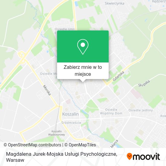 Mapa Magdalena Jurek-Mojska Usługi Psychologiczne