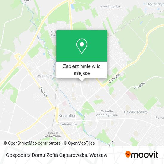 Mapa Gospodarz Domu Zofia Gębarowska