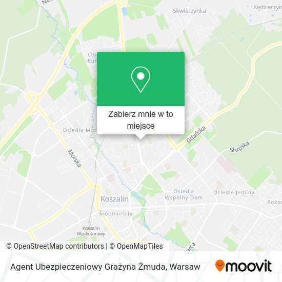 Mapa Agent Ubezpieczeniowy Grażyna Żmuda