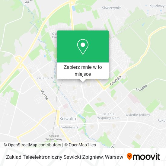 Mapa Zaklad Teleelektroniczny Sawicki Zbigniew