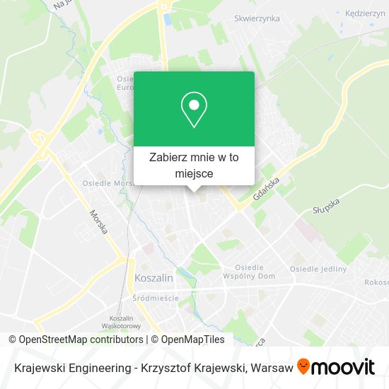 Mapa Krajewski Engineering - Krzysztof Krajewski