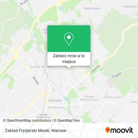 Mapa Zaklad Fryzjerski Meski