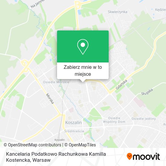 Mapa Kancelaria Podatkowo Rachunkowa Kamilla Kostencka