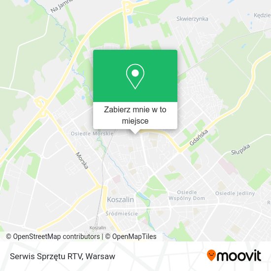 Mapa Serwis Sprzętu RTV