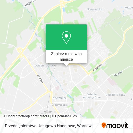 Mapa Przedsiębiorstwo Usługowo Handlowe