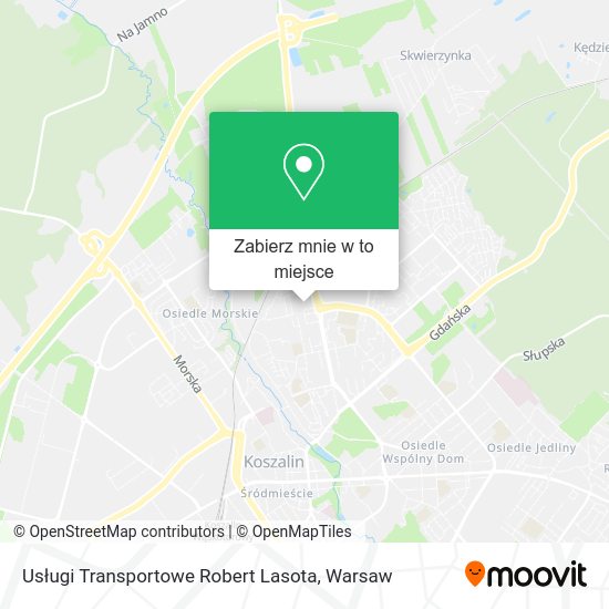 Mapa Usługi Transportowe Robert Lasota