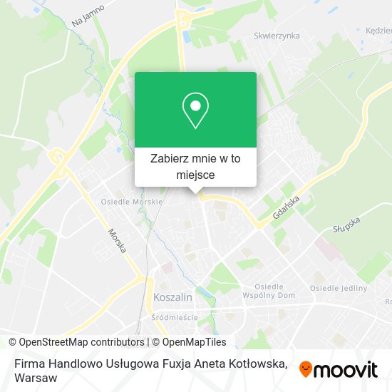 Mapa Firma Handlowo Usługowa Fuxja Aneta Kotłowska