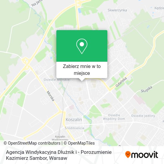 Mapa Agencja Windykacyjna Dłużnik i - Porozumienie Kazimierz Sambor