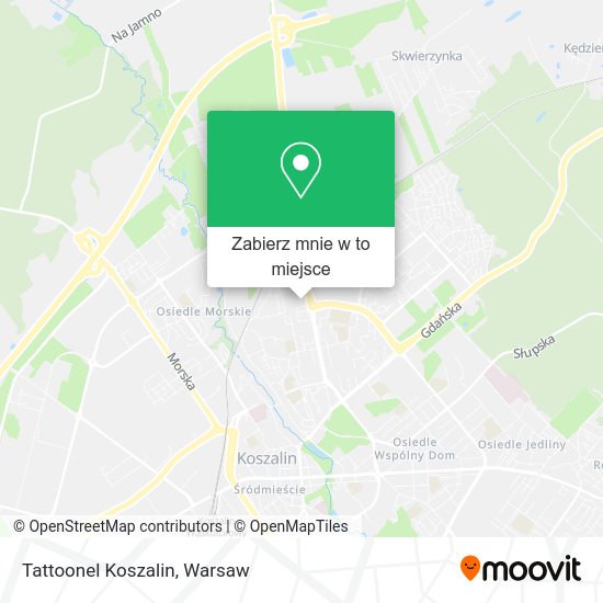 Mapa Tattoonel Koszalin