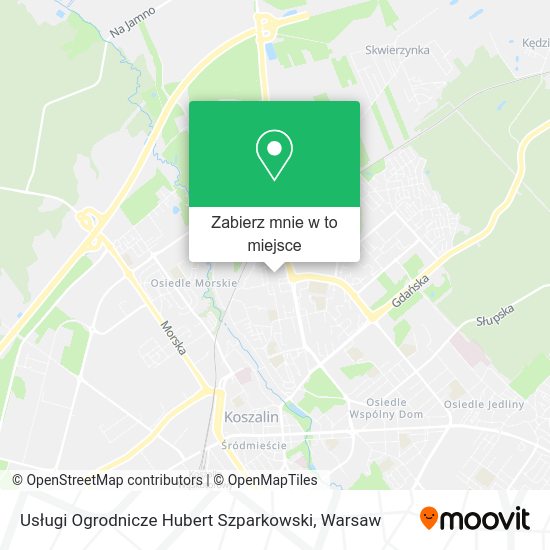 Mapa Usługi Ogrodnicze Hubert Szparkowski