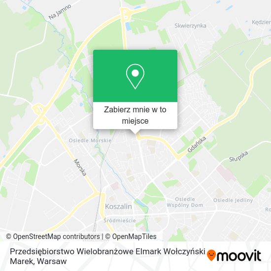 Mapa Przedsiębiorstwo Wielobranżowe Elmark Wołczyński Marek