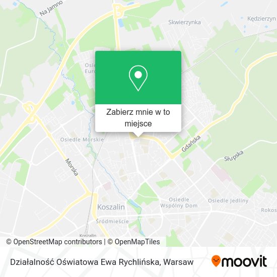 Mapa Działalność Oświatowa Ewa Rychlińska