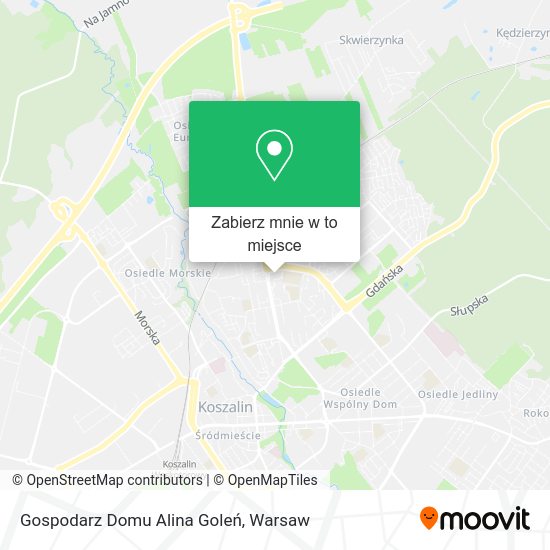 Mapa Gospodarz Domu Alina Goleń