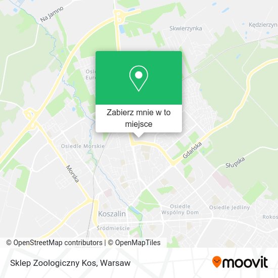 Mapa Sklep Zoologiczny Kos