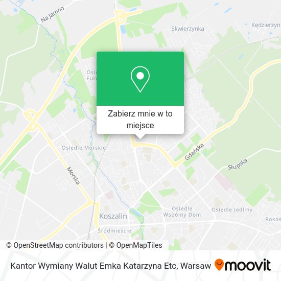 Mapa Kantor Wymiany Walut Emka Katarzyna Etc