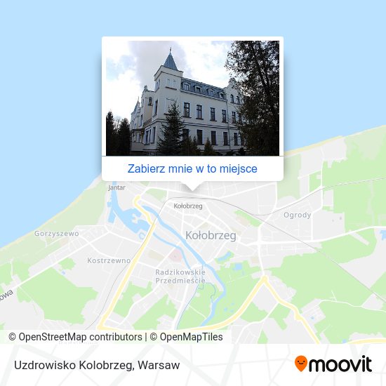 Mapa Uzdrowisko Kolobrzeg