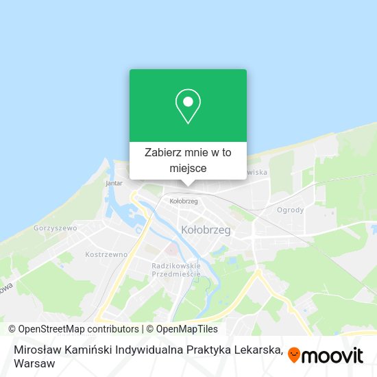 Mapa Mirosław Kamiński Indywidualna Praktyka Lekarska