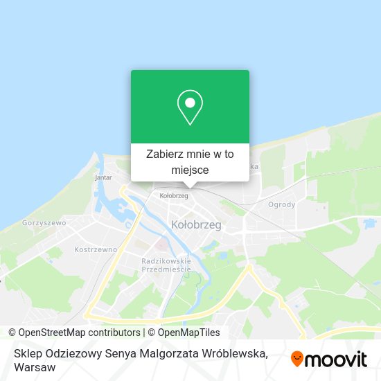 Mapa Sklep Odziezowy Senya Malgorzata Wróblewska