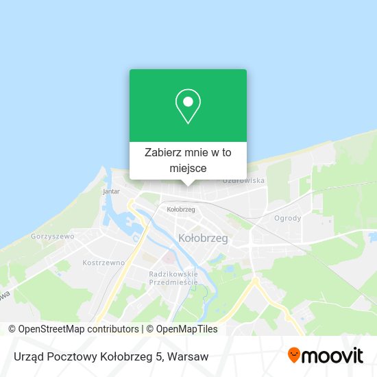 Mapa Urząd Pocztowy Kołobrzeg 5