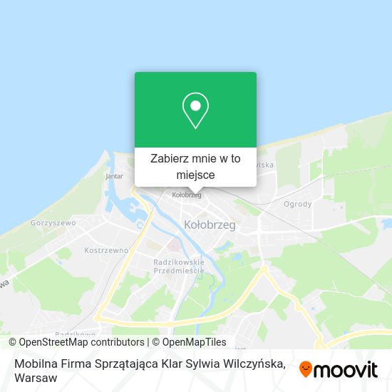 Mapa Mobilna Firma Sprzątająca Klar Sylwia Wilczyńska