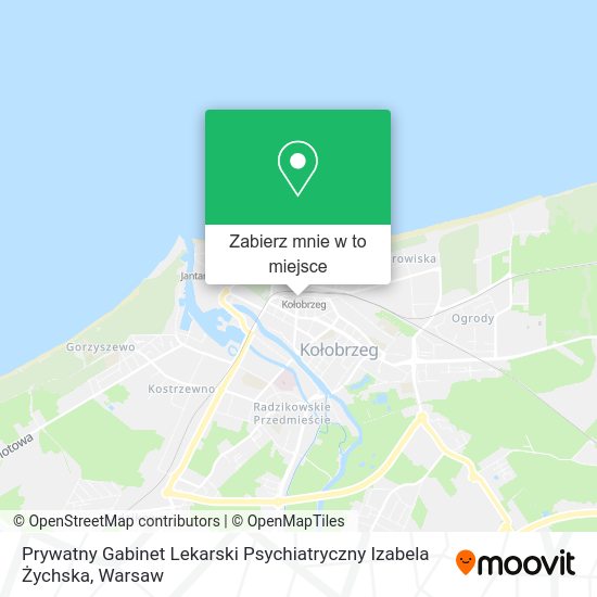 Mapa Prywatny Gabinet Lekarski Psychiatryczny Izabela Żychska