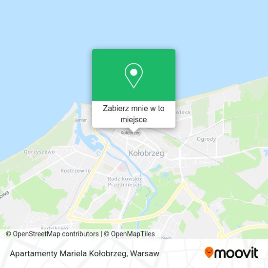 Mapa Apartamenty Mariela Kołobrzeg