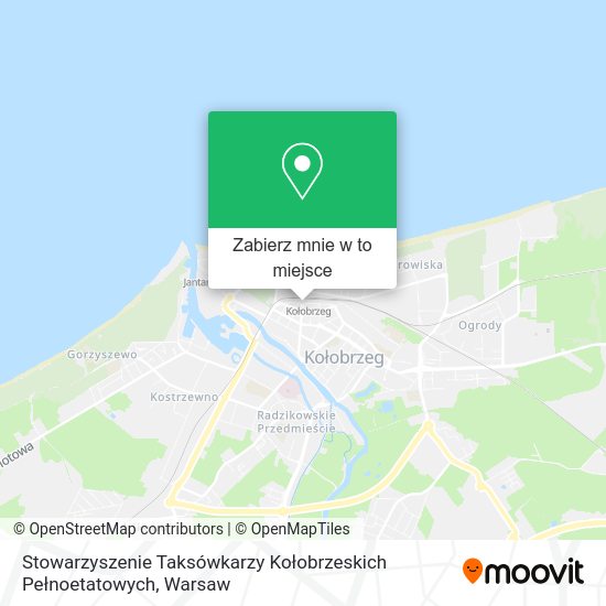 Mapa Stowarzyszenie Taksówkarzy Kołobrzeskich Pełnoetatowych