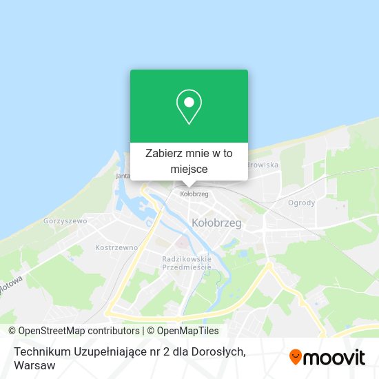 Mapa Technikum Uzupełniające nr 2 dla Dorosłych