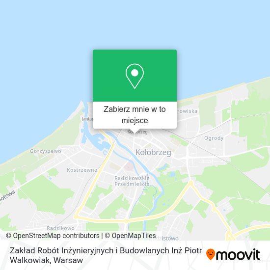 Mapa Zakład Robót Inżynieryjnych i Budowlanych Inż Piotr Walkowiak