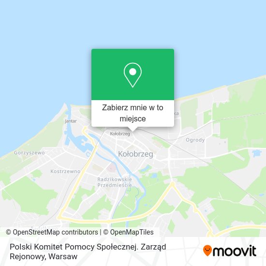 Mapa Polski Komitet Pomocy Społecznej. Zarząd Rejonowy