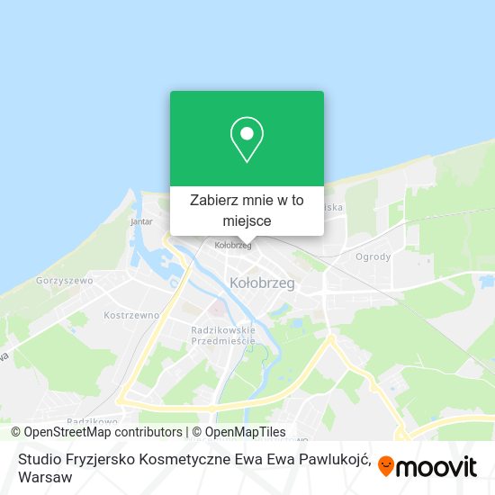 Mapa Studio Fryzjersko Kosmetyczne Ewa Ewa Pawlukojć