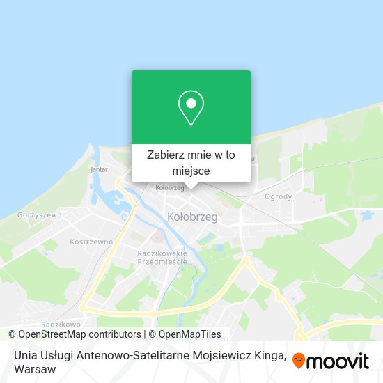 Mapa Unia Usługi Antenowo-Satelitarne Mojsiewicz Kinga