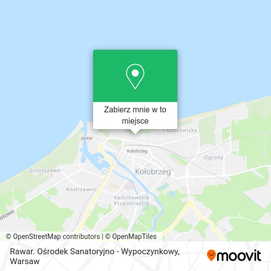 Mapa Rawar. Ośrodek Sanatoryjno - Wypoczynkowy