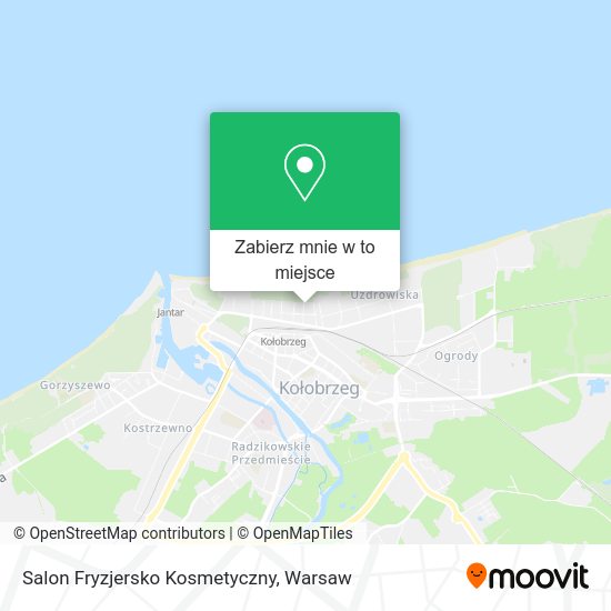 Mapa Salon Fryzjersko Kosmetyczny