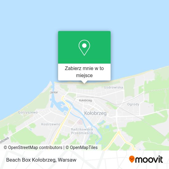 Mapa Beach Box Kołobrzeg