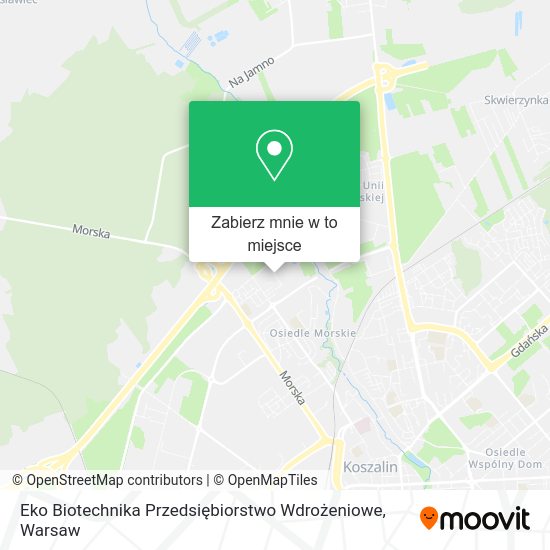 Mapa Eko Biotechnika Przedsiębiorstwo Wdrożeniowe