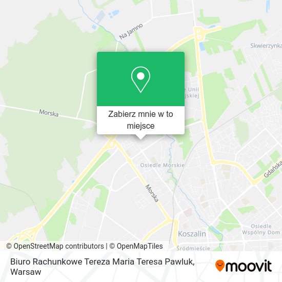 Mapa Biuro Rachunkowe Tereza Maria Teresa Pawluk