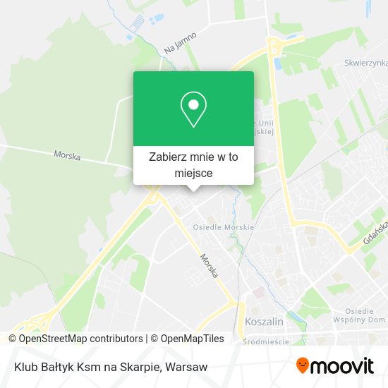 Mapa Klub Bałtyk Ksm na Skarpie