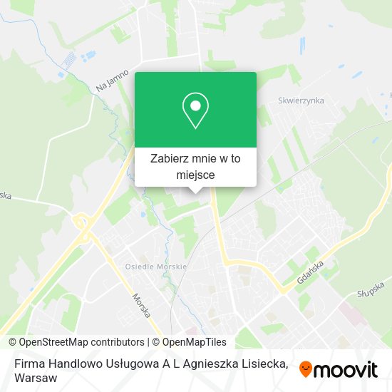 Mapa Firma Handlowo Usługowa A L Agnieszka Lisiecka