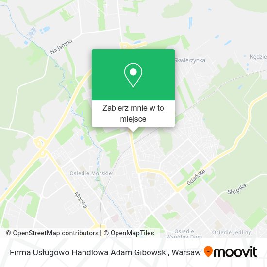 Mapa Firma Usługowo Handlowa Adam Gibowski