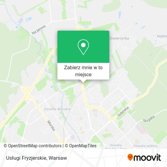 Mapa Usługi Fryzjerskie