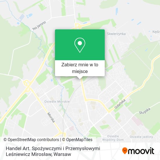 Mapa Handel Art. Spożywczymi i Przemysłowymi Leśniewicz Mirosław