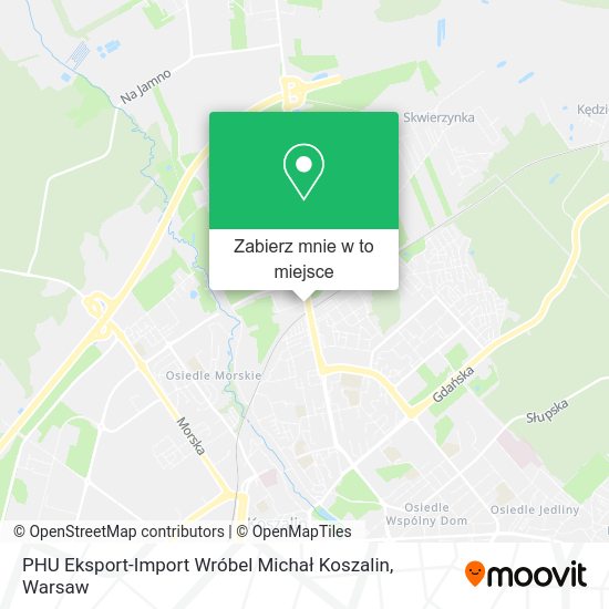 Mapa PHU Eksport-Import Wróbel Michał Koszalin