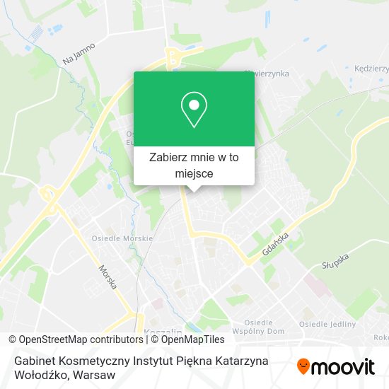 Mapa Gabinet Kosmetyczny Instytut Piękna Katarzyna Wołodźko