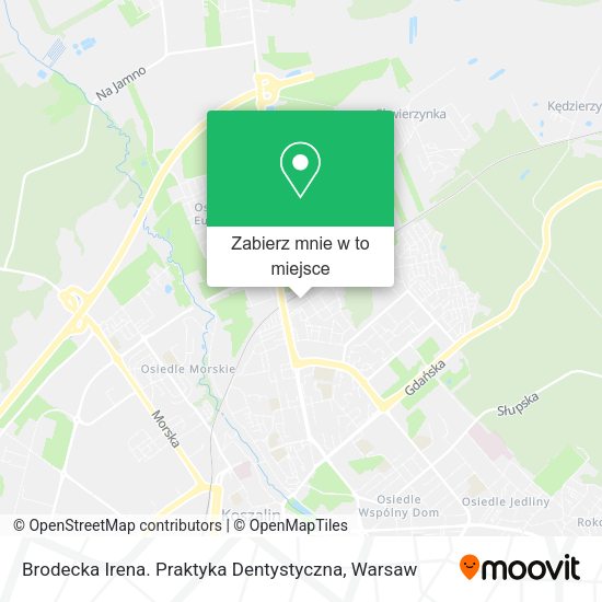 Mapa Brodecka Irena. Praktyka Dentystyczna