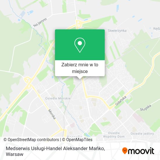 Mapa Medserwis Usługi-Handel Aleksander Mańko